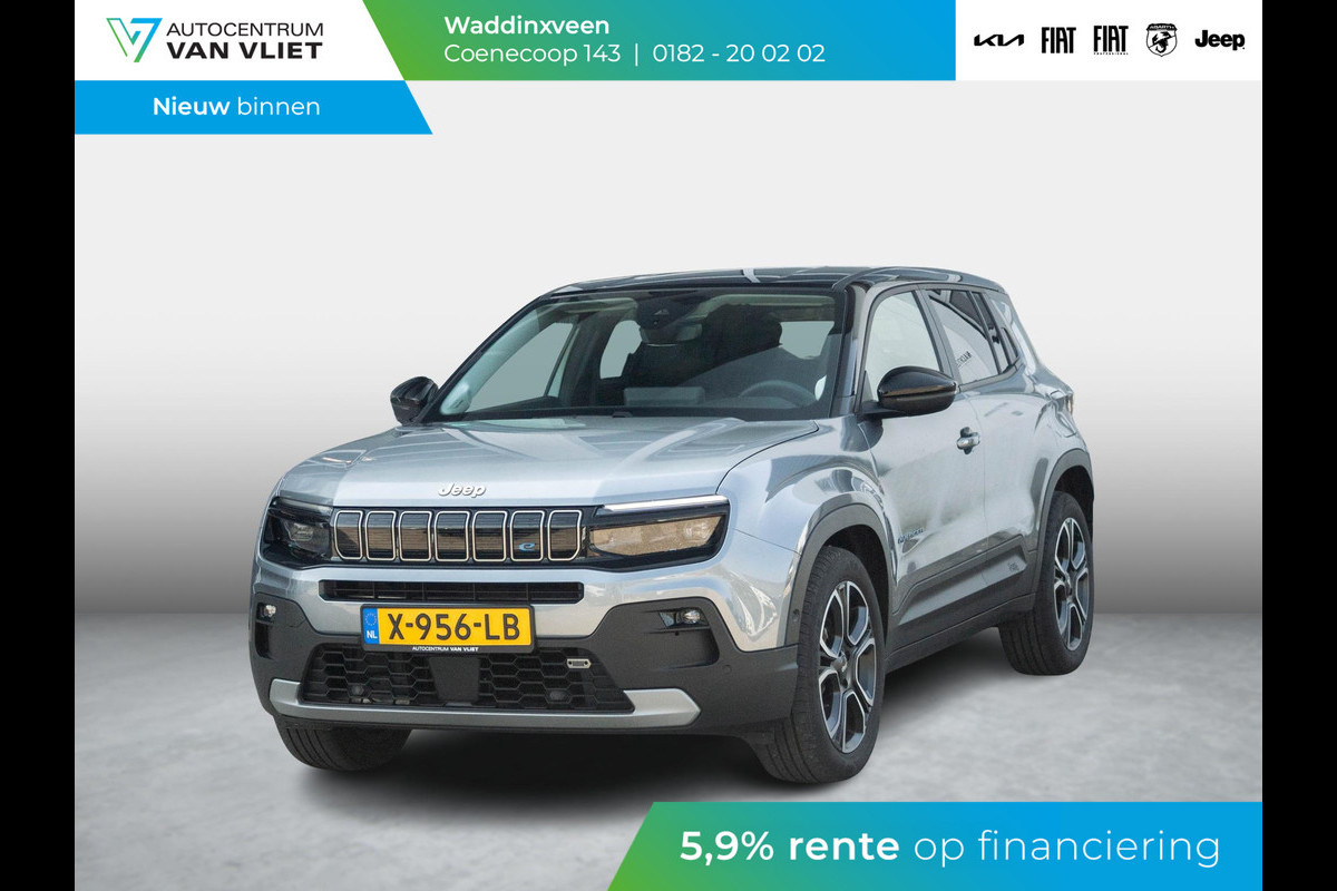 Jeep Avenger 1st Edition 54 kWh | Clima | Cruise | Adapt. Camera | Apple Carplay | BSM | 18" | Keyless | Winter Pack Jeep Avenger 1st Edition 54 kWh | Clima | Cruise | Adapt. Camera | Apple Carplay | BSM | 18" | Keyless | Winter Pack