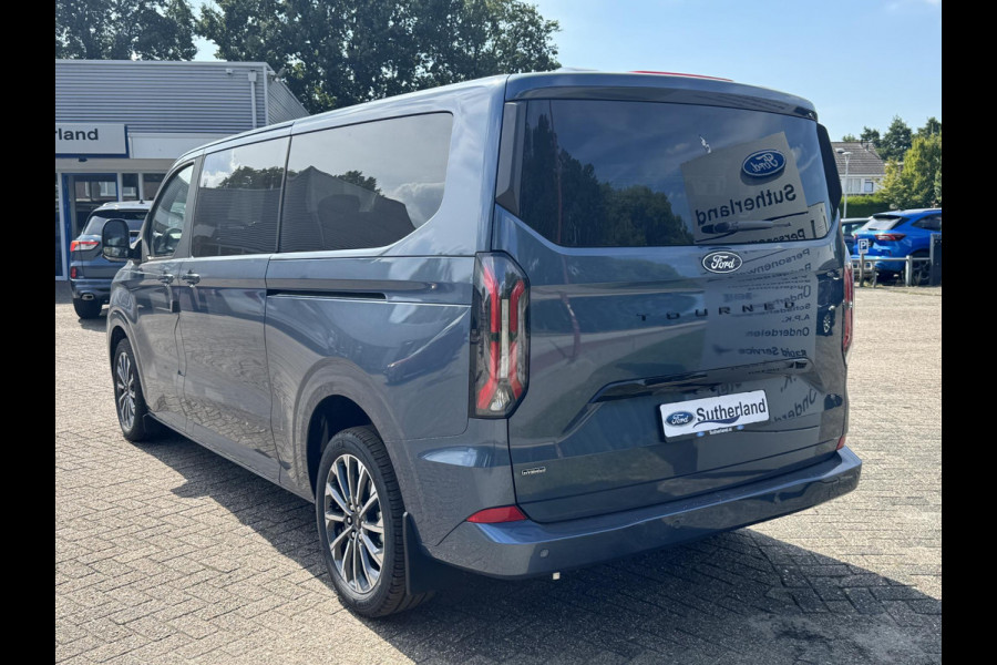 Ford Transit Custom Tourneo 340 2.5 PHEV L2H1 Titanium X | 233pk | Incl. BTW/BPM Rijklaar | Luxury Pack | 16-weg elektrisch verstelbare AGR | Inklapbare trekhaak | Verwarmbaar stuurwiel |