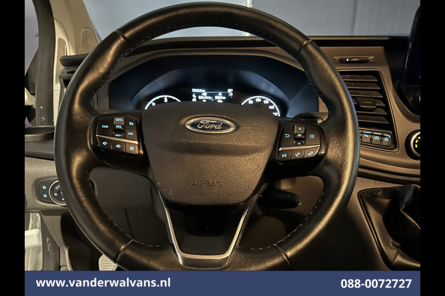 Ford Transit Custom 2.0 TDCI L2H1 Euro6 Airco | Camera | Navigatie | LED | Cruisecontrol | Stoelverwarming | Verwarmde voorruit Parkeersensoren, Bijrijdersbank