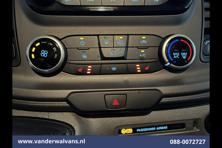 Ford Transit Custom 2.0 TDCI L2H1 Euro6 Airco | Camera | Navigatie | LED | Cruisecontrol | Stoelverwarming | Verwarmde voorruit Parkeersensoren, Bijrijdersbank
