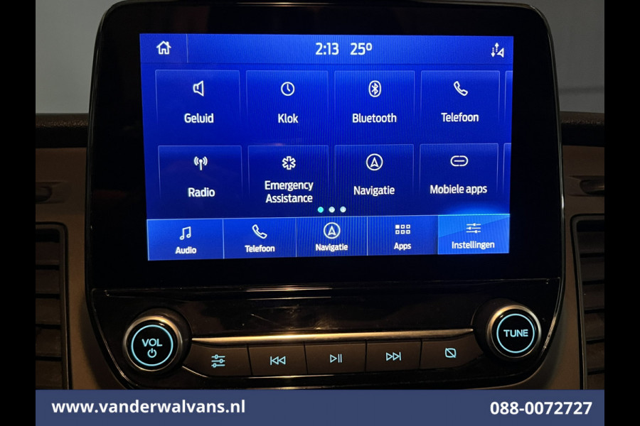 Ford Transit Custom 2.0 TDCI L2H1 Euro6 Airco | Camera | Navigatie | LED | Cruisecontrol | Stoelverwarming | Verwarmde voorruit Parkeersensoren, Bijrijdersbank