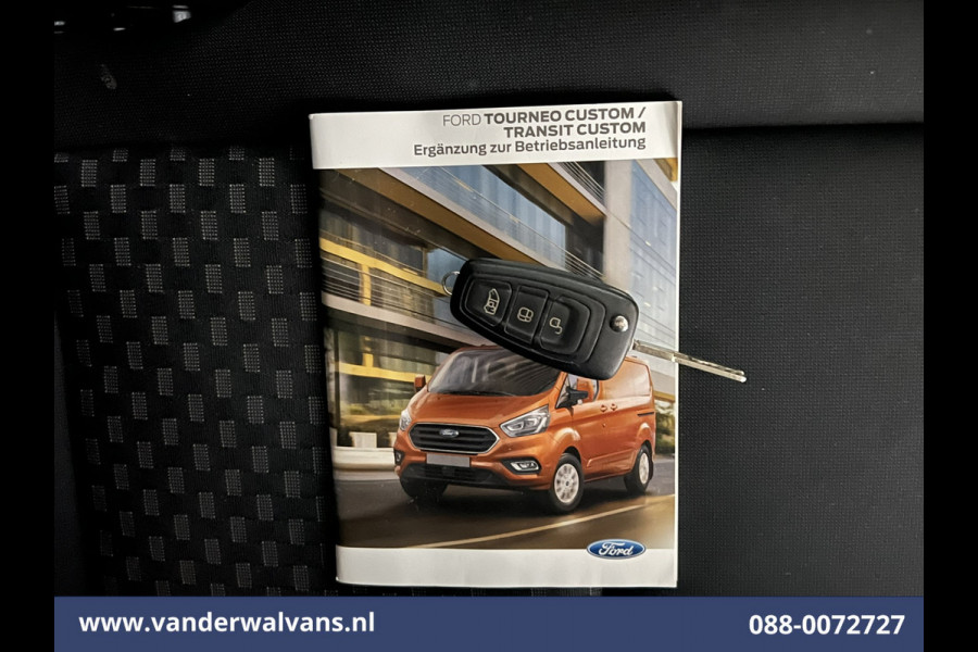 Ford Transit Custom 2.0 TDCI L2H1 Euro6 Airco | Camera | Navigatie | LED | Cruisecontrol | Stoelverwarming | Verwarmde voorruit Parkeersensoren, Bijrijdersbank