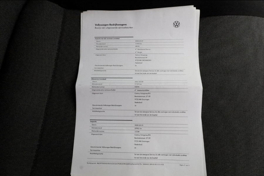 Volkswagen Transporter 2.0 TSI 150pk Benzine L2H3 Trendline Airco/Camera BPM-VRIJ 03-2019