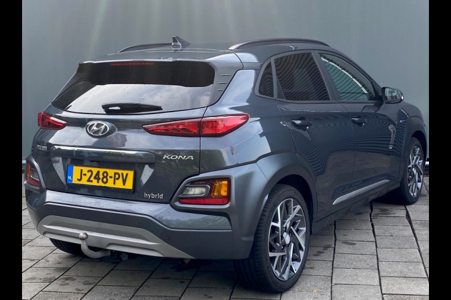 Hyundai Kona BWJ 2020 | 1.6 GDI 142PK HEV Premium | TREKHAAK | LEER | CAMERA A | CARPLAY | CLIMA | NAVI | AD CRUISE |
