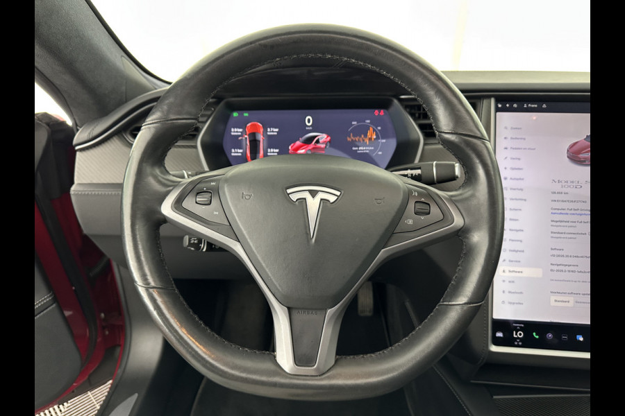 Tesla Model S 100D AWD [ 3-Fase ] Aut. *PANO | LUXURY-LEATHER | AUTO-PILOT | ADAPTIVE-CRUISE | FULL-LED | NAVI-FULLMAP | AIR-SUSPENSION | KEYLESS | TOP-VIEW | CARPLAY | MEMORY-PACK | HEATED-SPORTSEATS | DIGI-COCKPIT | 21"ALU*
