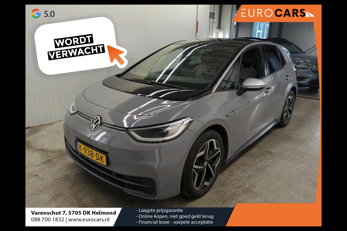 Volkswagen ID.3 First Plus 58 kWh Airco ECC Navi Carplay Adaptive Cruise control 18" LM Velgen Full LED Stoelverwarming PDC VA + Camera