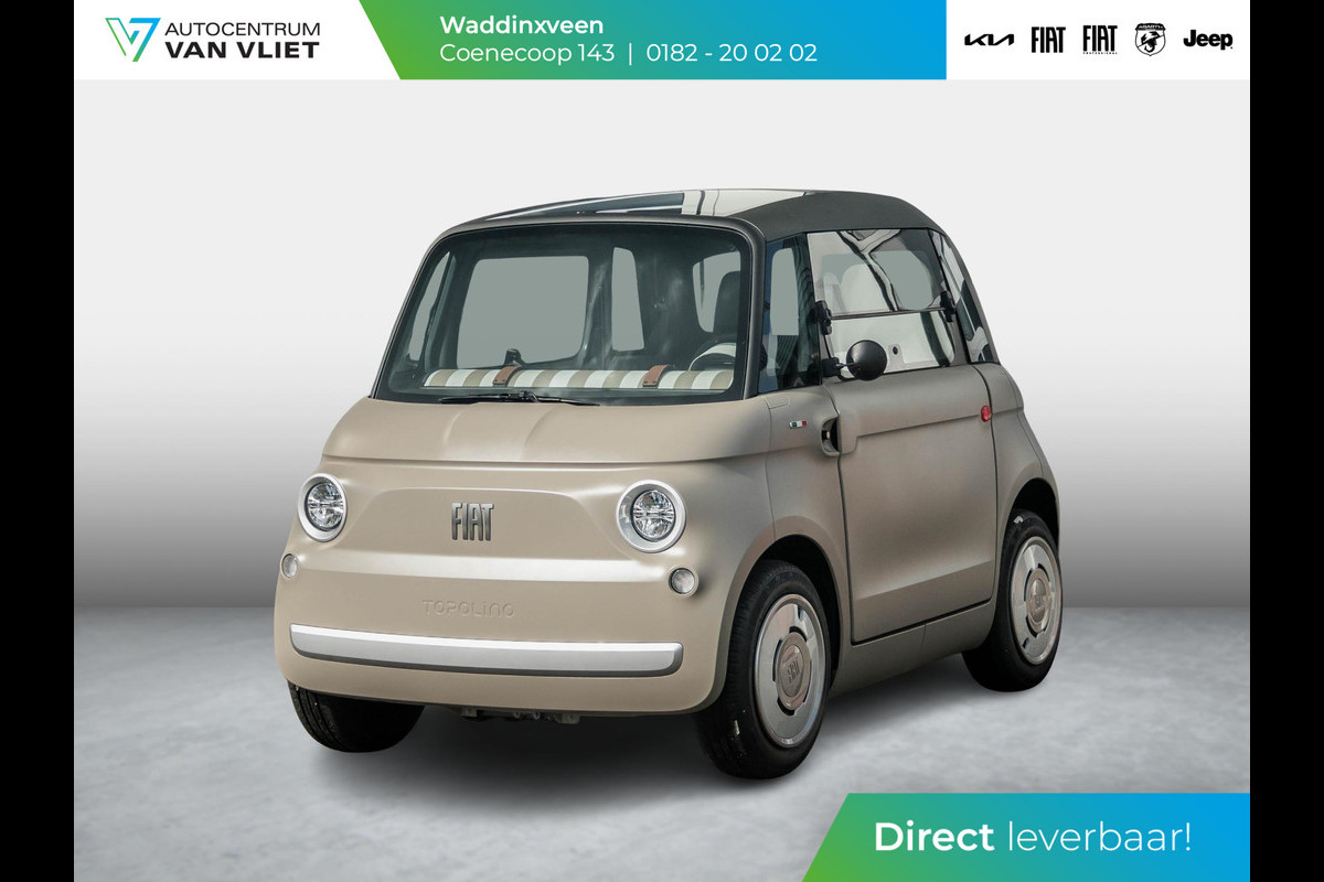 Fiat TOPOLINO Base | Uniek | Cappuccino Beige | Actieradius 75km | Uit voorraad leverbaar