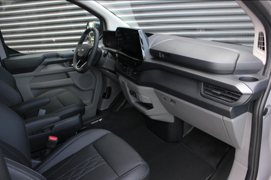 Ford Transit Custom 320 2.0 TDCI L2H1 MS- RT DC DUBBEL CABINE MEGA LAGE BIJTELLING / KUIPSTOELEN / DIRECT RIJDEN / NAVIGATIE /GREY