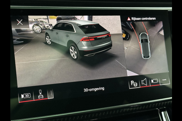 Audi Q8 55 TFSI e Competition S-Line | RS Leder | 360 Camera | ACC | Panorama | Luchtvering | Softclose | LED-Matrix | Trekhaak | Lane & Side Assist | Led Sfeerverlichting | Keyless-Entry | Black-Optic | Rijklaar incl. Bovag Garantie.