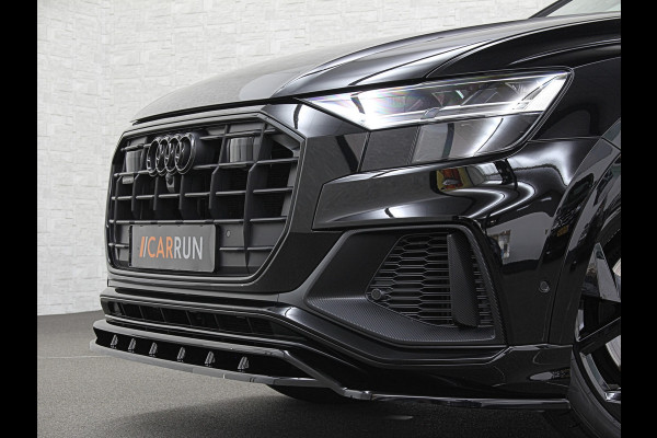 Audi Q8 55 TFSI e Competition S-Line | RS Leder | 360 Camera | ACC | Panorama | Luchtvering | Softclose | LED-Matrix | Trekhaak | Lane & Side Assist | Led Sfeerverlichting | Keyless-Entry | Black-Optic | Rijklaar incl. Bovag Garantie.