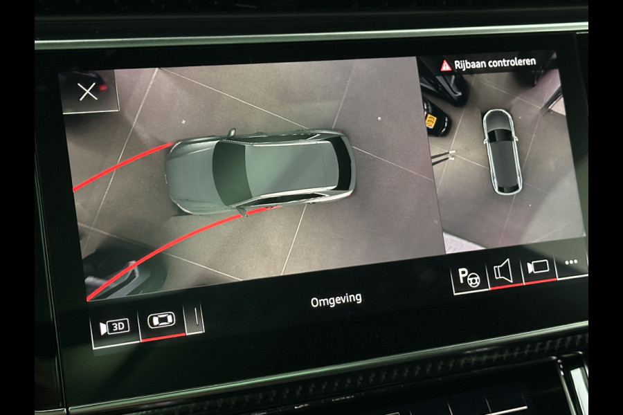 Audi Q8 55 TFSI e Competition S-Line | RS Leder | 360 Camera | ACC | Panorama | Luchtvering | Softclose | LED-Matrix | Trekhaak | Lane & Side Assist | Led Sfeerverlichting | Keyless-Entry | Black-Optic | Rijklaar incl. Bovag Garantie.