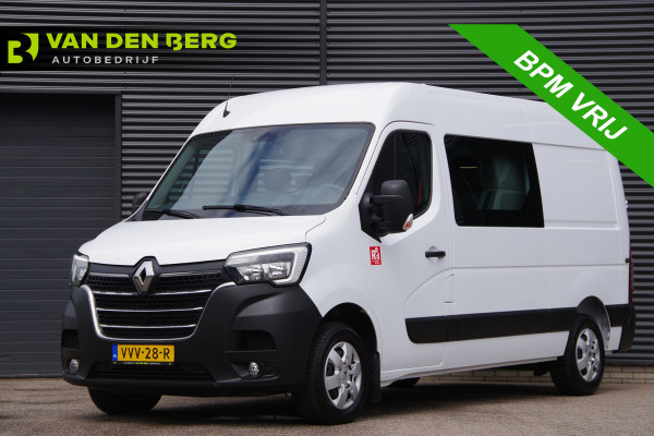 Renault Master T35 2.3 dCi 150PK L2H2 RED, DC-7P, 3.5T TREKHAAK, CAMERA, CRUISE, NAVI, AIRCO, PARKEERSENSOREN, NL AUTO, NAP, DUBBELE CABINE