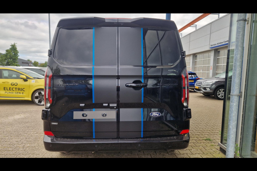 Ford Transit Custom 320 2.5 PHEV L2H1 Sport 233pk | Inklapbare trekhaak | 19 inch lichtmetalen Sport velgen (mat zwart) | Verwarmbaar stuurwiel  | Navigatie systeem | B&O speakers