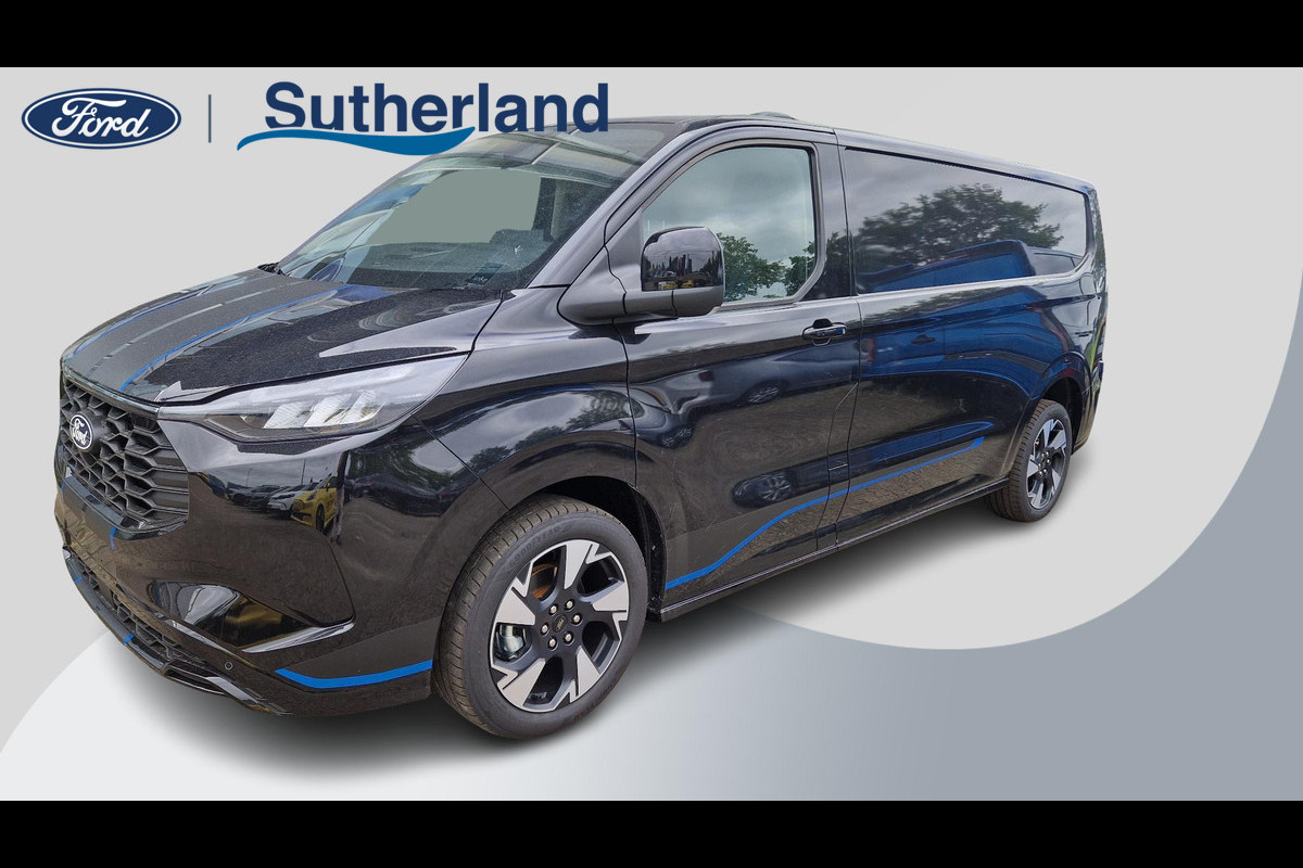 Ford Transit Custom 320 2.5 PHEV L2H1 Sport 233pk | Inklapbare trekhaak | 19 inch lichtmetalen Sport velgen (mat zwart) | Verwarmbaar stuurwiel | Navigatie systeem | B&O speakers Ford Transit Custom 320 2.5 PHEV L2H1 Sport 233pk | Inklapbare trekhaak | 19 inch lichtmetalen Sport velgen (mat zwart) | Verwarmbaar stuurwiel | Navigatie systeem | B&O speakers