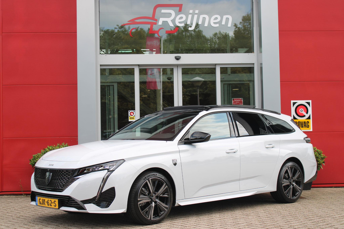 Peugeot 308 SW 1.2 Hybrid 145PK e-DCS6 GT | PANORAMISCH SCHUIF/KANTEL DAK | FOCAL AUDIO SYSTEM | DRAADLOZE APPLE CARPLAY/ANDROID AUTO | DRAADLOZE TELEFOONLADER | 360° CAMERA | ELEKTRISCH BEDIENBARE ACHTERKLEP | FULL LED KOPLAMPEN | NAVIGATIE | LICHTMETALEN VELGEN 18" "BLACK" | DODEHOEK DETECTIE | ADAPTIVE CRUISE CONTROL | KEYLESS ENTRY/START | Peugeot 308 SW 1.2 Hybrid 145PK e-DCS6 GT | PANORAMISCH SCHUIF/KANTEL DAK | FOCAL AUDIO SYSTEM | DRAADLOZE APPLE CARPLAY/ANDROID AUTO | DRAADLOZE TELEFOONLADER | 360° CAMERA | ELEKTRISCH BEDIENBARE ACHTERKLEP | FULL LED KOPLAMPEN | NAVIGATIE | LICHTMETALEN VELGEN 18" "BLACK" | DODEHOEK DETECTIE | ADAPTIVE CRUISE CONTROL | KEYLESS ENTRY/START |