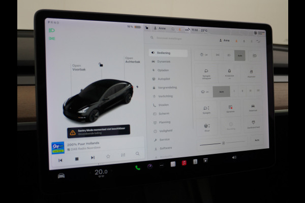 Tesla Model 3 RWD SR+ Nwe Model 60kWh LFP 283 PK Trekhaak Warmtepomp Elektr.A-klep FSD-3 Sentry Mode Bankverwarmd FSD 18" Premium Luidspr. Aut Navi LED Comfortstoelen ACC DAB Keyless en Voorverwarmen interieur via App One-Pedal-Drive Origineel Nederlandse auto Garantie Accu/Motor tot 31-03-2029 max 160.000km 1.584kg licht!