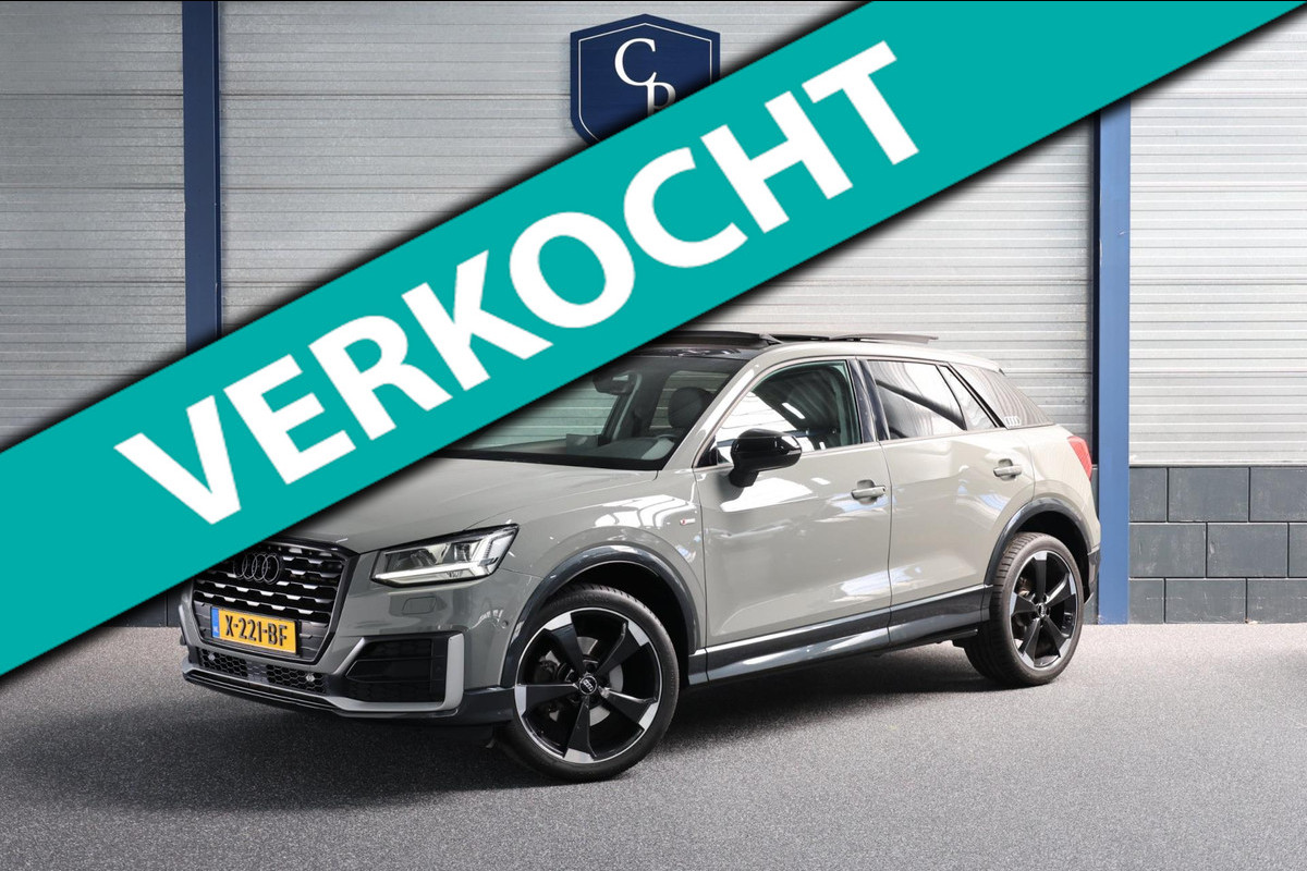 Audi Q2 1.4 TFSI S-line NARDO/LED/VIRTUAL/SFEER/PANO/LEER+S.VERWARMING/B&O/LMV 19"/CAM/ACC/ECC/12 MND GARANTIE!