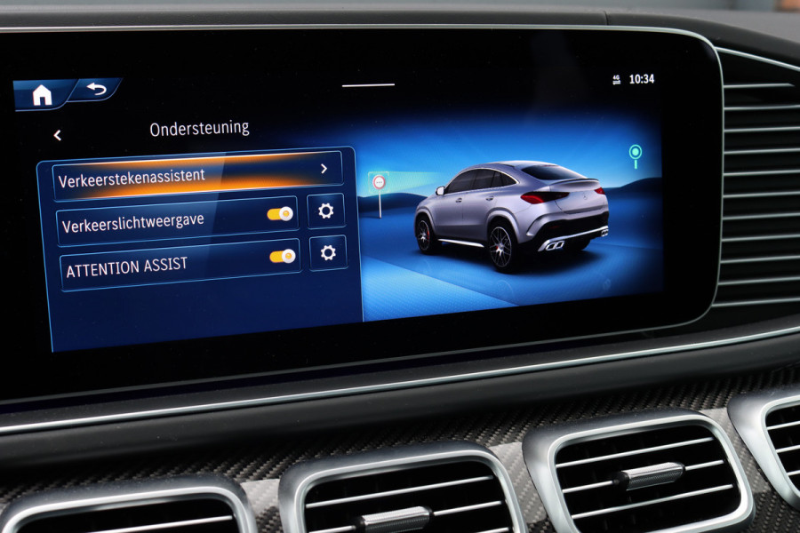 Mercedes-Benz GLE Coupé AMG 63 S 4MATIC+ | Facelift | Airmatic | Distronic+ | AMG Drivers Package | Burmester | Massage | Stoelventilatie | HUD | Trekhaak | Verwarmd Stuurwiel |