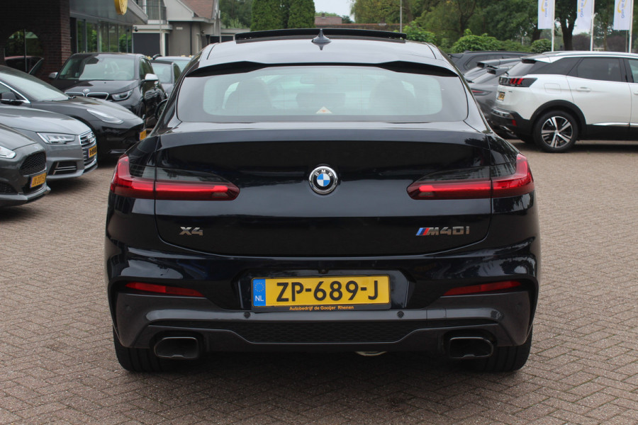 BMW X4 M40i High Executive / Trekhaak / Panoramadak / Camera / Head-up / Luxe Leder / 21'' / Harman Kardon / Navigatie / Stuur+Stoelverwarming / DAB / Dodehoek / Cruise Control