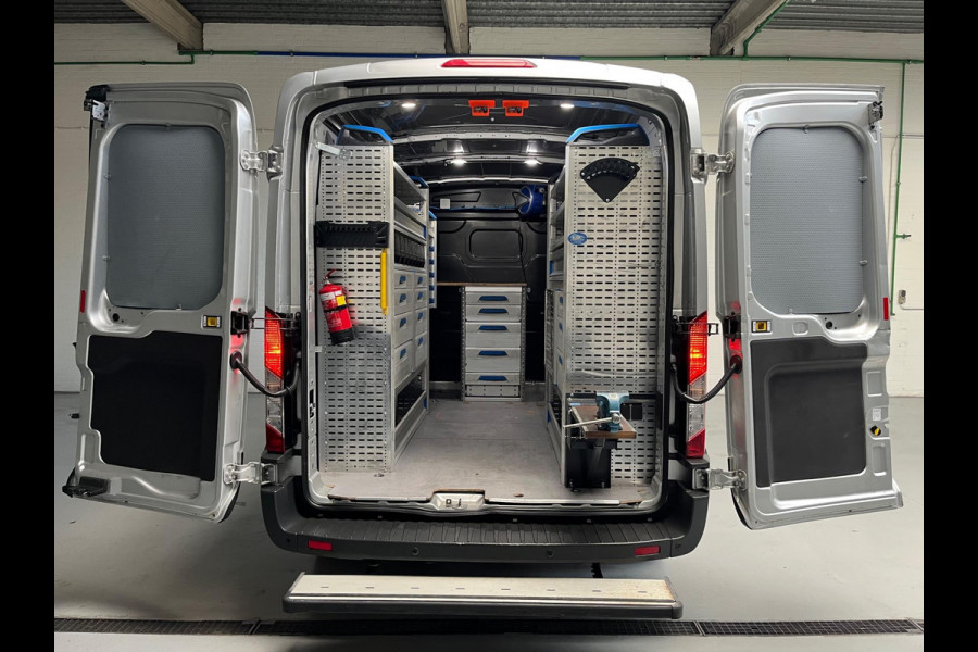 Ford Transit Automaat Servicewagen 350 2.0 TDCI 131PK euro6 L2H2 3Persoons Trend, Sortimo werkplaats inrichting, RIJKLAARPRIJS