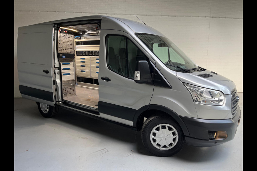 Ford Transit Automaat Servicewagen 350 2.0 TDCI 131PK euro6 L2H2 3Persoons Trend, Sortimo werkplaats inrichting, RIJKLAARPRIJS