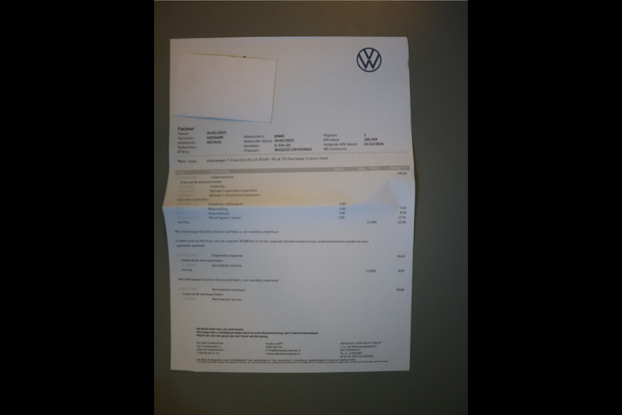 Volkswagen T-Cross 1.0 TSI Life