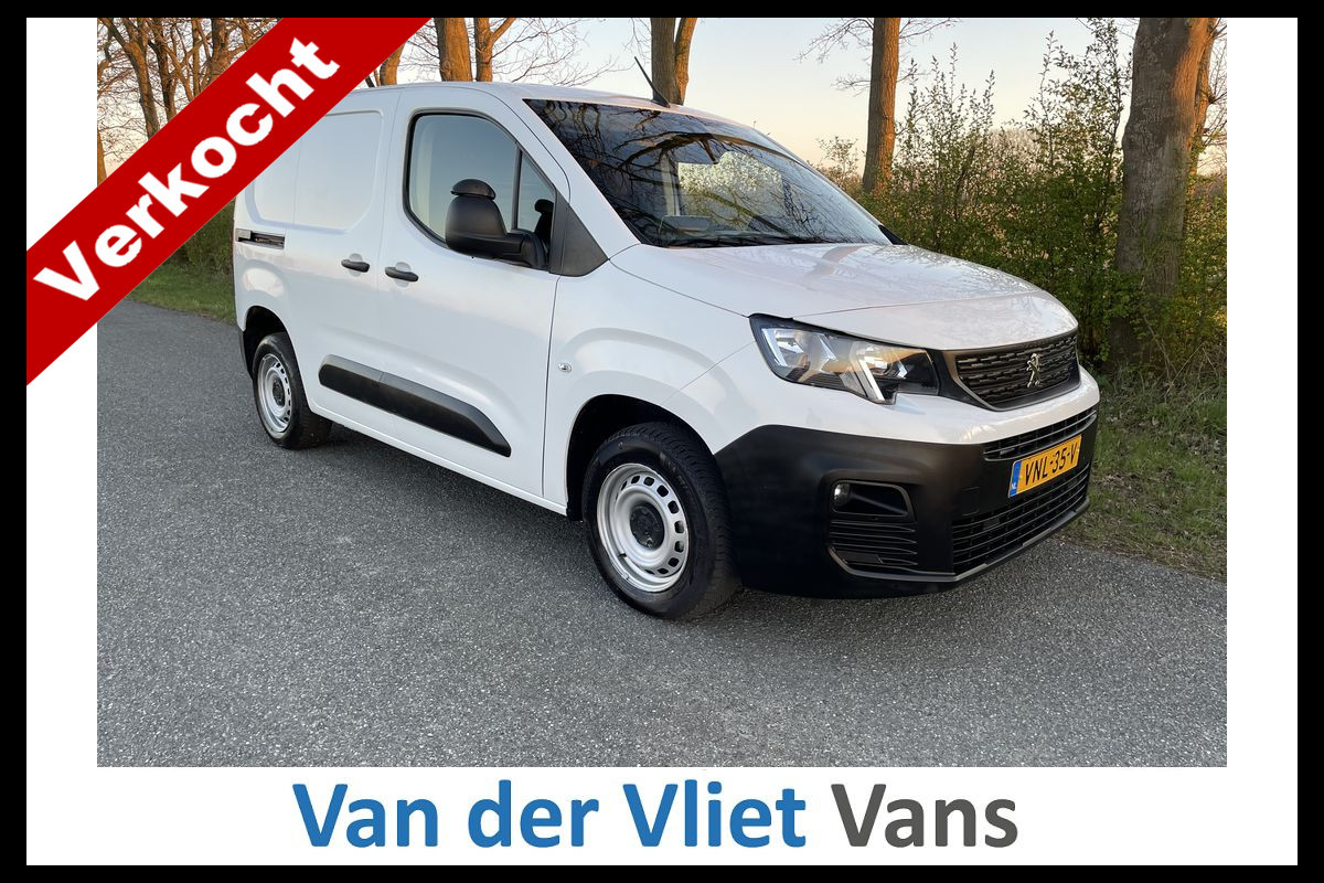 Peugeot Partner 1.5 BlueHDI E6 102pk Premium BPM Vrij! Lease €185 p/m, Airco, Carplay/Android, PDC, Cruise controle, onderhoudshistorie aanwezig