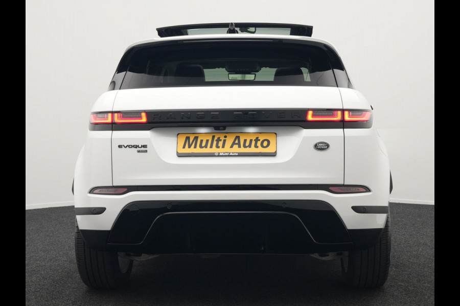 Land Rover Range Rover Evoque 1.5 P300e AWD Plug In Hybrid 309pk Dealer O.H PHEV | Panodak | Head Up | Adaptive Cruise | Camera | Lederen Sportstoelen Memory & Verwarmd | BLIS | Keyless | Navigatie | Virtual | DAB |