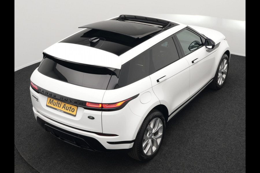 Land Rover Range Rover Evoque 1.5 P300e AWD Plug In Hybrid 309pk Dealer O.H PHEV | Panodak | Head Up | Adaptive Cruise | Camera | Lederen Sportstoelen Memory & Verwarmd | BLIS | Keyless | Navigatie | Virtual | DAB |