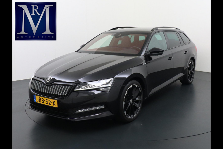 Škoda Superb Combi 1.4 TSI iV Sportline Business PHEV | PLUG-IN HYBRIDE | ADD CRUISE | STOEL/ STUURVERWARMING | ELEK. TREKHAAK | 360 CAMERA| ACHTERBANK VERWARMD| TREKHAAK | BOM VOL OPTIES | RIJKLAAR GELEVERD MET 12 MND BOVAG GARANTIE |