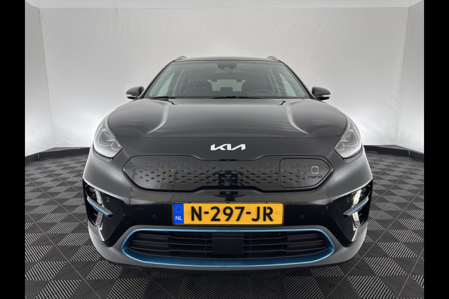 Kia e-Niro DynamicPlusLine 64 kWh { SOH-100% } (INCL-BTW) Aut.*PANO | LEATHER-FABRIC | FULL-LED | NAVI-FULLMAP | DAB+ | ADAPT.CRUISE | CAMERA | HEATED-COMFORTSEATS | KEYLESS | DIGI-COCKPIT | SHIFT-PADDLES | CARPLAY | LANE-ASSIST | 17"ALU*