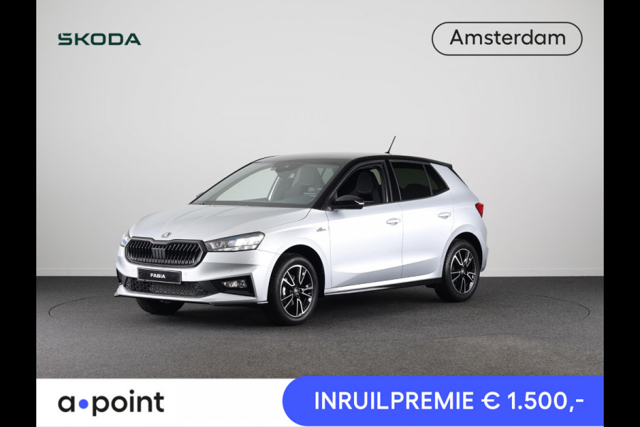 Škoda Fabia Monte Carlo 1.0 TSI 95 pk 5 versn. hand | Hill start |  Verwarmbare voorstoelen | Zwart dak