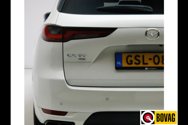 Mazda CX-60 2.5 e-SkyActiv PHEV 328 PK Homura | Panoramadak | Leer | 360 camera | Adaptive cruise | Navigatie Wegklapbare trekhaak, Stoel- stuurverwarming, Elektrische achterklep, Keyless