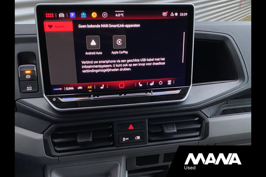 MAN TGE 3.180 L3H3 Automaat 180PK Zwart NIEUW MODEL ACC LED Trekhaak Carplay Camera Airco Navi Bluetooth