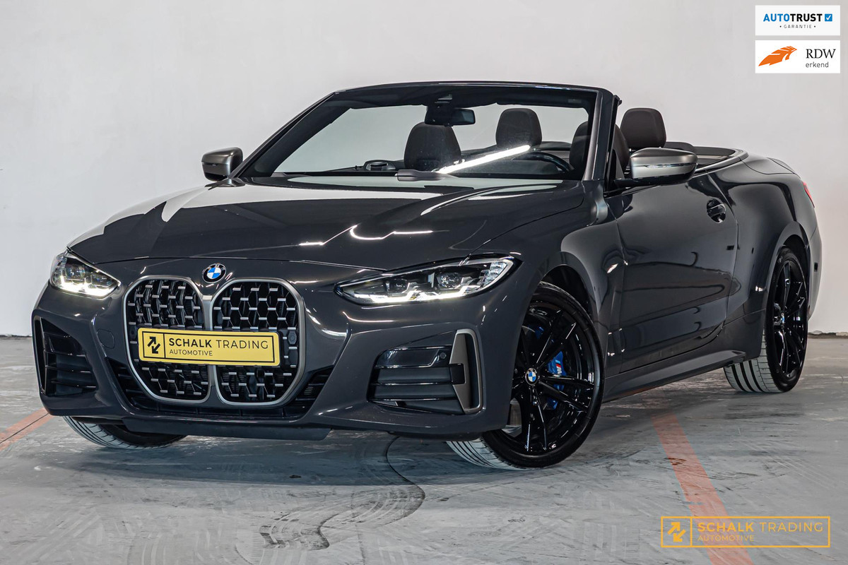 BMW 4 Serie Cabrio M440i xDrive High Ex|H&K|E-stoel|Dealer ond BMW 4 Serie Cabrio M440i xDrive High Ex|H&K|E-stoel|Dealer ond