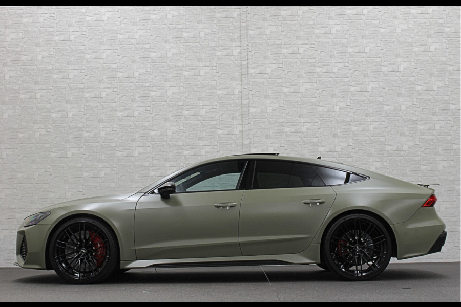 Audi RS7 Sportback A7 V8 Dynamic+ | Keramisch | 22" ABT | 4-Wielbesturing | Stoelvent. | Carbon Pack | Nachtzicht | Alcantara Hemel | B&O 3D High End | 360 Camera | Laser-LED | ACC | Valcona | Klasse-5 | Head-up | Soft-Close | Isolatieglas | Dealer OH | BTW Auto | €100.706,= ex.