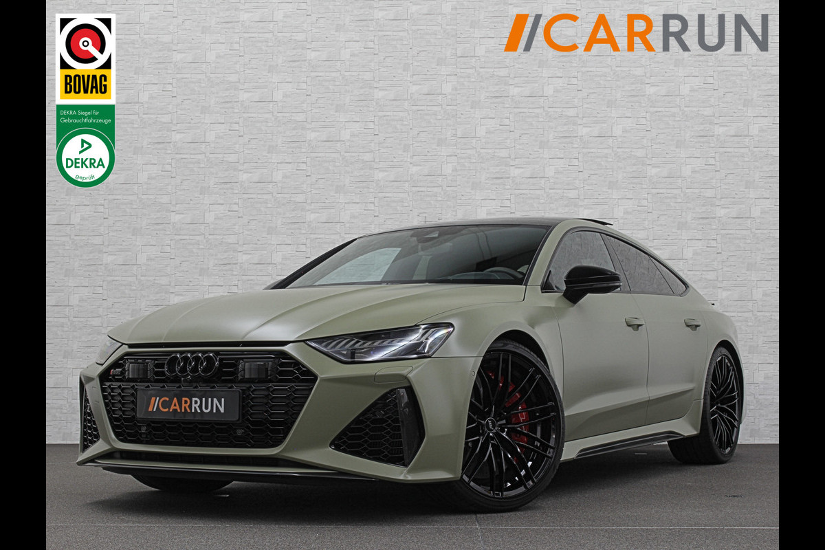 Audi RS7 Sportback A7 V8 Dynamic+ | Keramisch | 22" ABT | 4-Wielbesturing | Stoelvent. | Carbon Pack | Nachtzicht | Alcantara Hemel | B&O 3D High End | 360 Camera | Laser-LED | ACC | Valcona | Klasse-5 | Head-up | Soft-Close | Isolatieglas | Dealer OH | BTW Auto | €100.706,= ex. Audi RS7 Sportback A7 V8 Dynamic+ | Keramisch | 22" ABT | 4-Wielbesturing | Stoelvent. | Carbon Pack | Nachtzicht | Alcantara Hemel | B&O 3D High End | 360 Camera | Laser-LED | ACC | Valcona | Klasse-5 | Head-up | Soft-Close | Isolatieglas | Dealer OH | BTW Auto | €100.706,= ex.