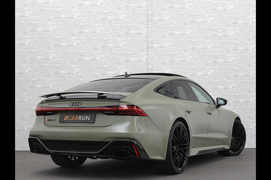 Audi RS7 Sportback A7 V8 Dynamic+ | Keramisch | 22" ABT | 4-Wielbesturing | Stoelvent. | Carbon Pack | Nachtzicht | Alcantara Hemel | B&O 3D High End | 360 Camera | Laser-LED | ACC | Valcona | Klasse-5 | Head-up | Soft-Close | Isolatieglas | Dealer OH | BTW Auto | €100.706,= ex.