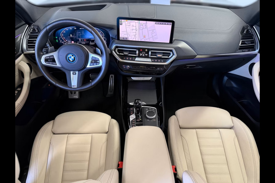 BMW X3 xDrive30e M-SPORT ** LASER, NAVI+, IVORY LEDER, PANORAMA, 20-inch LMV, TANSANIT INDIVIDUAL ** 1e EIG ** ** INFORMEER OOK NAAR ONZE AANTREKKELIJKE FINANCIAL-LEASE TARIEVEN **