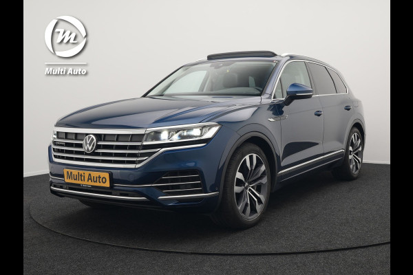 Volkswagen Touareg 3.0 TSi eHybrid 4MOTION Elegance Plug In Hybrid 381pk Dealer O.H PHEV | Panodak | Luchtvering | 21" L.M | Camera | Adaptive Cruise | Lederen Sportstoelen Verwarmd | Stuurverwarming | Navigatie | Virtual | DAB |