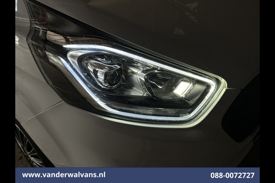 Ford Transit Custom 2.0 TDCI 130pk L2H1 Euro6 Airco | Android Auto | Stoelverwarming | Cruisecontrol | Parkeersensoren 2800kg trekvermogen, verwarmde voorruit, bijrijdersbank, LED