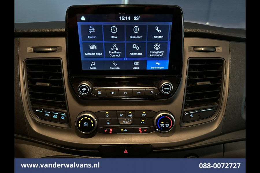 Ford Transit Custom 2.0 TDCI 130pk L2H1 Euro6 Airco | Android Auto | Stoelverwarming | Cruisecontrol | Parkeersensoren 2800kg trekvermogen, verwarmde voorruit, bijrijdersbank, LED