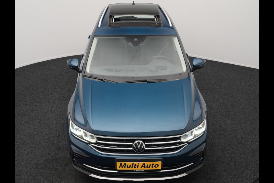Volkswagen Tiguan 1.4 TSI eHybrid Elegance Plug in Hybrid 245pk Dealer O.H PHEV | Trekhaak Af Fabriek | Panodak | Adaptive Cruise | IQ Light | 360 Camera | Alcantara Sportstoelen Verwarmd | Keyless | Navigatie| Apple Carplay | Blis | Virtual | DAB |