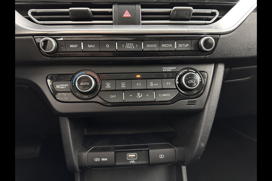 Kia e-Niro DynamicPlusLine 64 kWh { SOH-100% } (INCL-BTW) Aut.*PANO | LEATHER-FABRIC | FULL-LED | NAVI-FULLMAP | DAB+ | ADAPT.CRUISE | CAMERA | HEATED-COMFORTSEATS | KEYLESS | DIGI-COCKPIT | SHIFT-PADDLES | CARPLAY | LANE-ASSIST | 17"ALU*