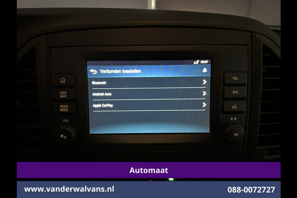 Mercedes-Benz Vito 116 CDI 164pk 9G-Tronic Automaat L2H1 Euro6 Airco | Camera | Apple Carplay | Android Auto Cruisecontrol, 2500kg Trekhaak, Parkeersensoren, Bijrijdersbank