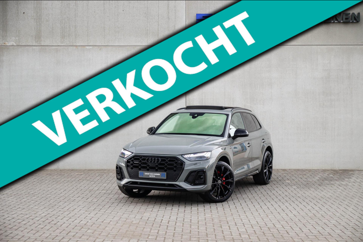 Audi Q5 50 TFSI e Quattro Competition S Edition S-Line 299pk Automaat! 1e|DLR|Panoramadak|Virtual Cockpit|Kuipstoelen|OLED|360|B&O Audi Q5 50 TFSI e Quattro Competition S Edition S-Line 299pk Automaat! 1e|DLR|Panoramadak|Virtual Cockpit|Kuipstoelen|OLED|360|B&O