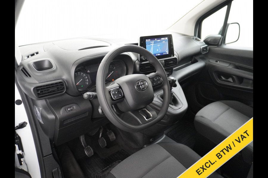 Toyota PROACE CITY D102pk D-4D Navi Apple/Android ECC Pdc Bluetooth CruiseControl Elek.Ramen Airco Schuifdeur Rechts Usb Mistlampen Regensensor Aut.Verlichting Elek.inkl.spiegels Live 1.500kg Trekvermogen Origineel Nederlandse auto EURO 6