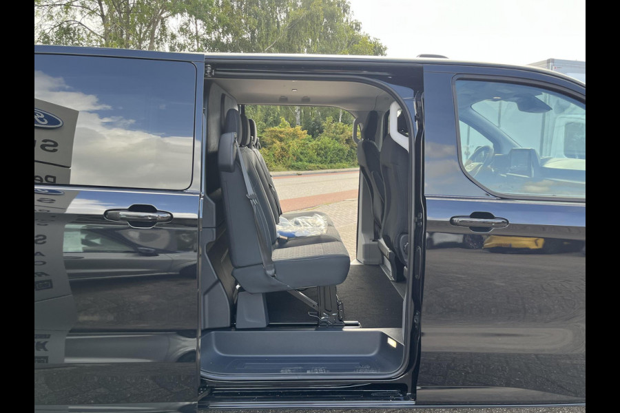Ford Transit Custom 320 2.5 PHEV L2H1 Limited DC | 233pk | Dubbele Cabine | Dubbele zijschuifdeur | 12-weg verstel- en verwarmbare AGR Stoelen | Inklapbare trekhaak | 17 inch lichtmetalen velgen | Driver Assistance Pack Premium  | Verwarmbaar stuurwiel | Bekleding zijwand en achterdeuren (volledig) | PRIJS EX. BTW INCL. BPM