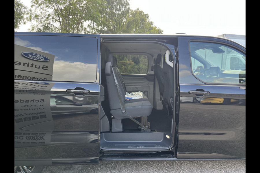 Ford Transit Custom 320 2.5 PHEV L2H1 Limited DC | 233pk | Dubbele Cabine | Dubbele zijschuifdeur | 12-weg verstel- en verwarmbare AGR Stoelen | Inklapbare trekhaak | 17 inch lichtmetalen velgen | Driver Assistance Pack Premium  | Verwarmbaar stuurwiel | Bekleding zijwand en achterdeuren (volledig) | PRIJS EX. BTW INCL. BPM