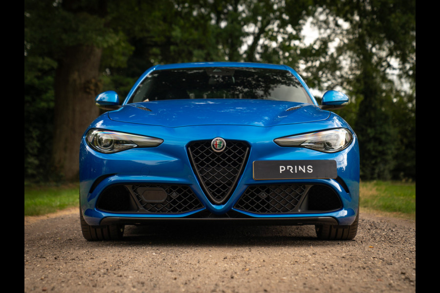 Alfa Romeo Giulia 2.9 V6 Quadrifoglio | Adapt. cruise | Blu Misano | Prins onderhouden